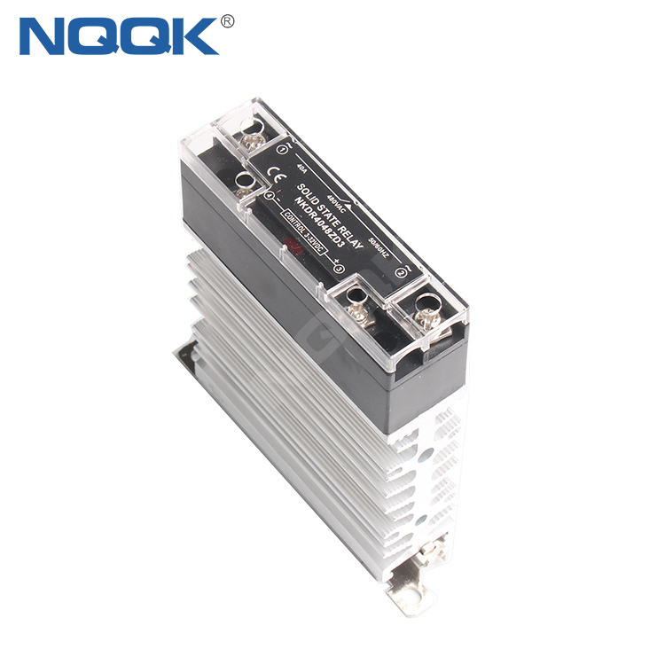 Slim size 10A 15A 25A 40A Zero cross or random turn on SSR Solid State Relay with heat sink