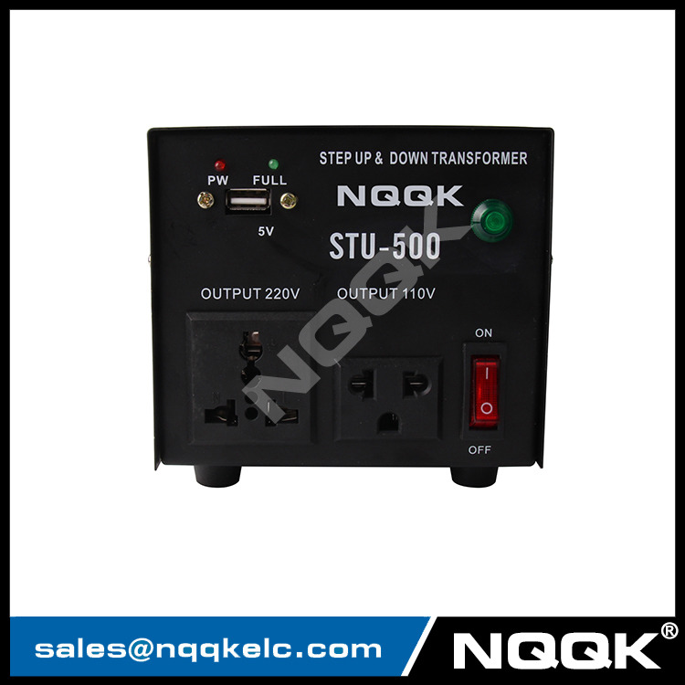 500W USB Power Voltage Converter STU-500 , Voltage Transformer , Step Up And Down Transformer