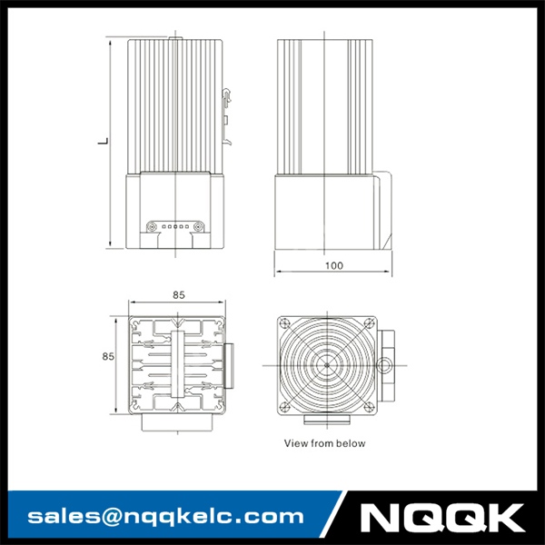 HGL 046 250W - 400W Compact design Fan Heater