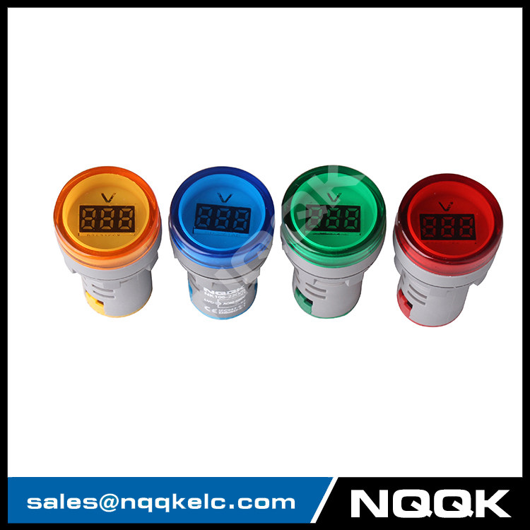22mm Red Mini Led Indicator Lamp Digital Voltmeter