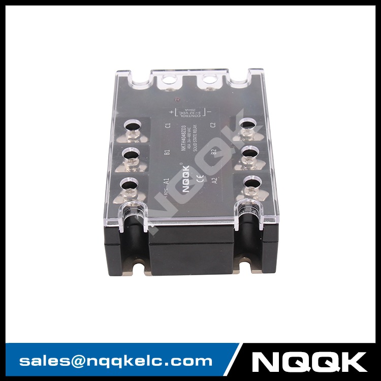 DC or AC control 10 - 120 A three phase solid state relay with LED indicator