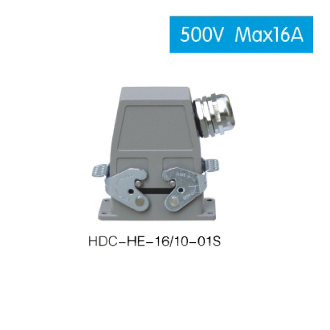 HDC HE 16/4 500V Max 16A Industrial rectangular plug socket heavy duty connector