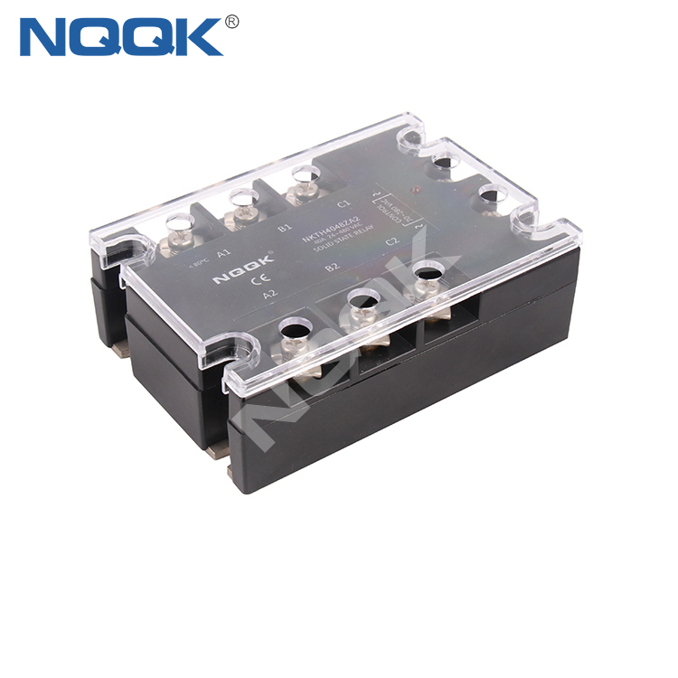 DC or AC control 10 - 120 A three phase solid state relay with LED indicator