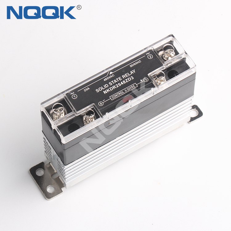 AC to DC 25A single phase slim solid state relay with heat sink in china manufacturers