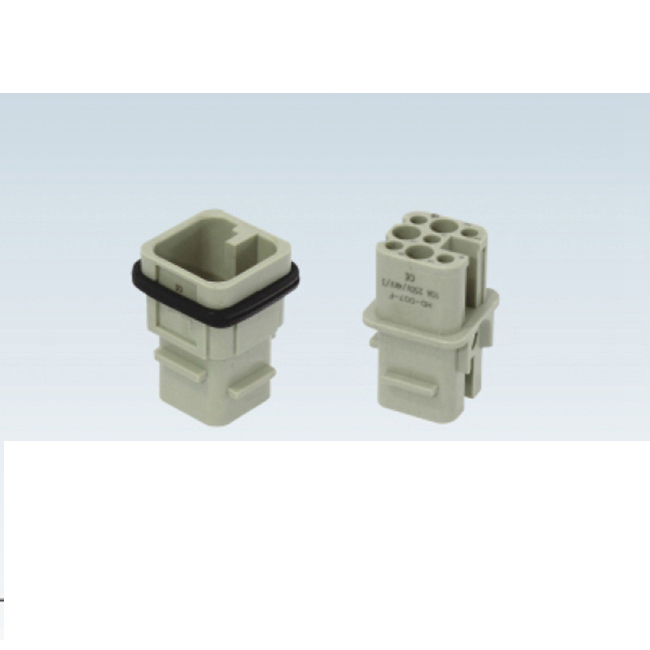 HQ-007-M 16A 400V industrial 7 pin male female connector Heavy Duty Electrical Connectors