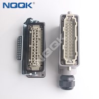 24pin male female industrial multi-pin rectangle heavy duty connector 09210253001 / 09210253101