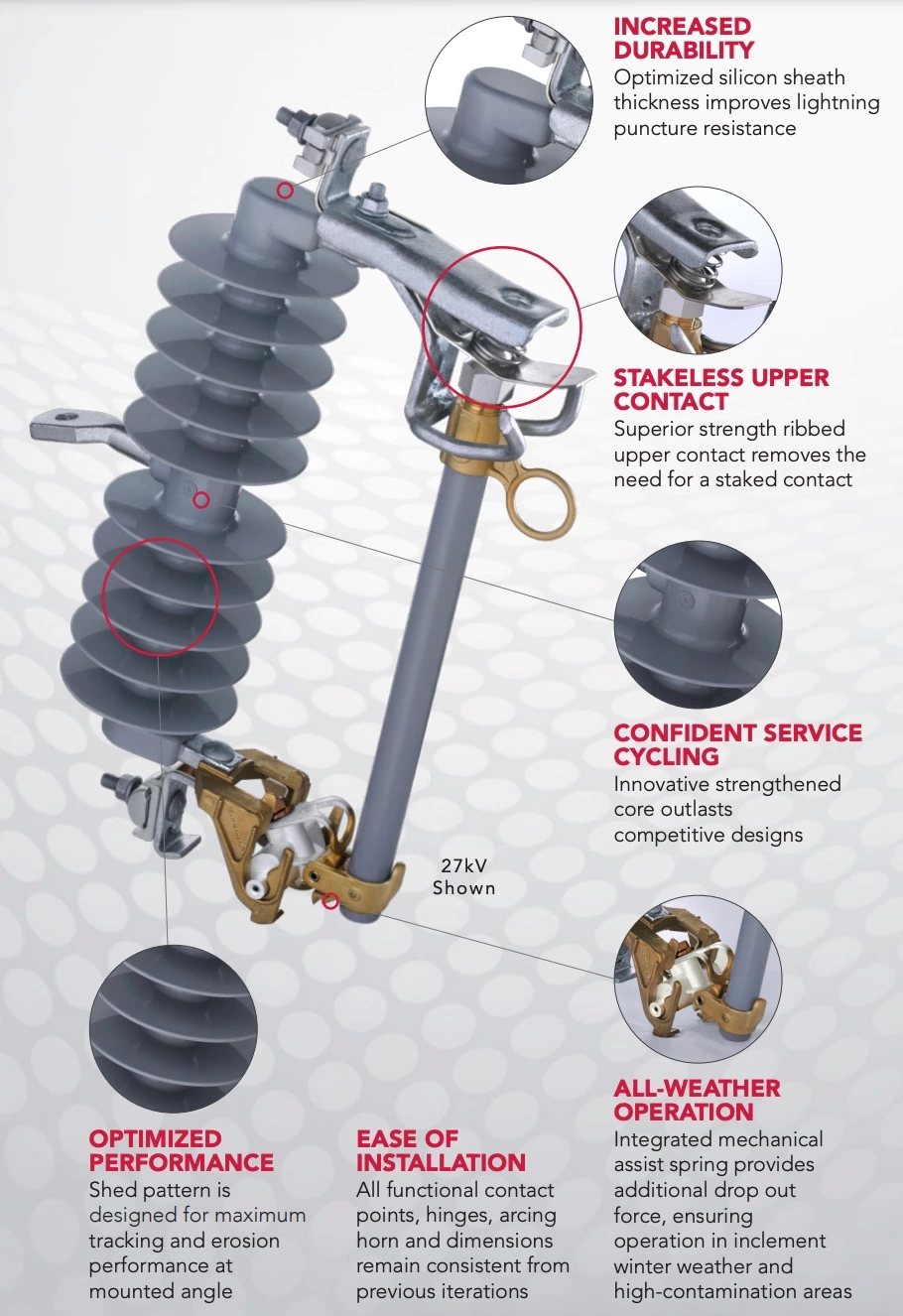 15KV 27KV Outdoor High Voltage Fuse Cutout
