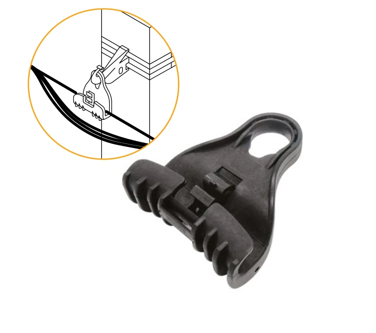 1.1A LV  black plastic suspension clamps for ABC cable