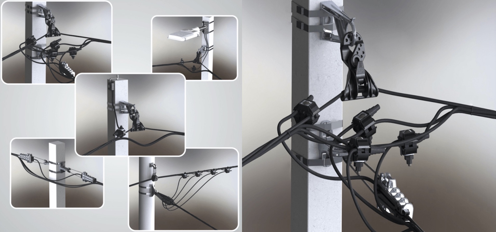Insulation piercing connector for LV cable