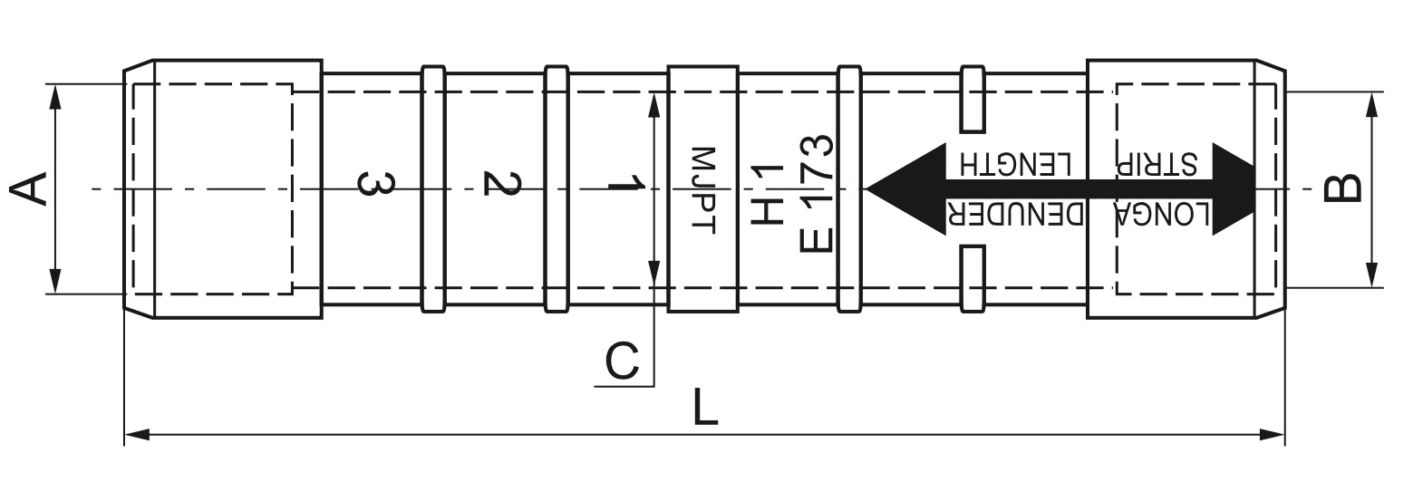 Stand Pre-insulated sleeves MJPT type for Phase
