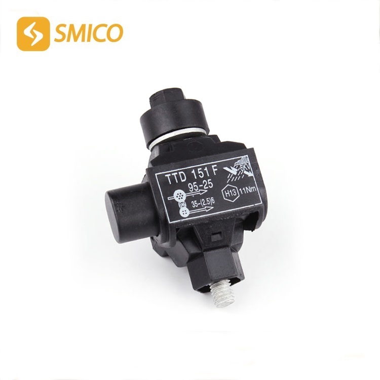 TTD151F weatherproof UV black thermoplastic insulation piercing connector