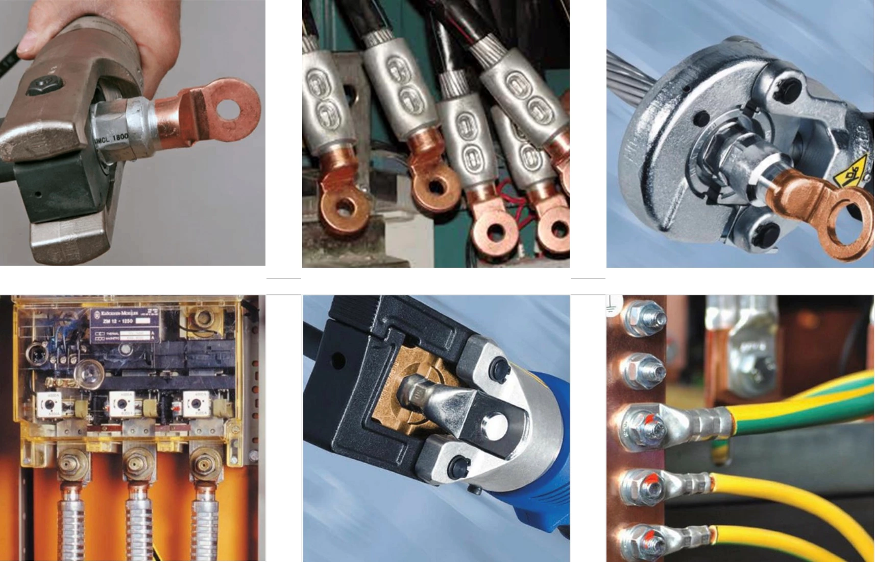 Copper aluminium cable lug connecting terminal