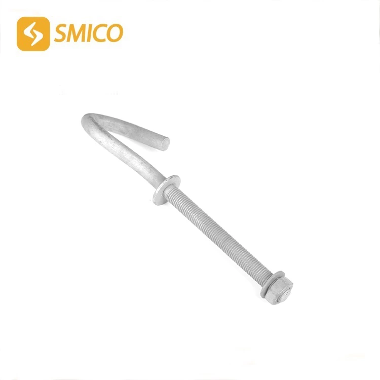 Galvanized Pigtail eye Bolt for Electric Power Fittings