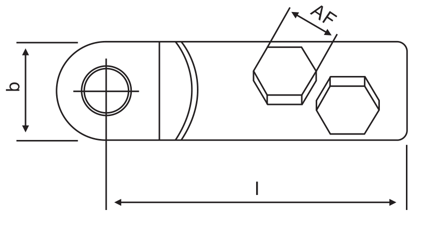 AML Tin Plated Aluminium Alloy Mechanical Lugs And Connectors