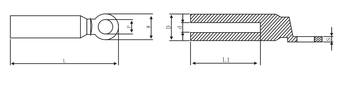 Copper aluminium cable lug connecting terminal