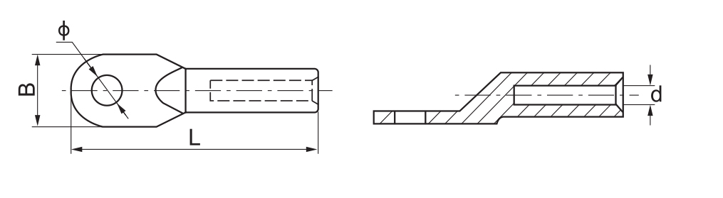E-Cu bright metal cable lug connectors(DT)