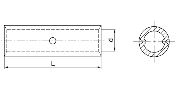 GTY-1 E-Cu tin-plated cable link power connector for connect copper conductor joint