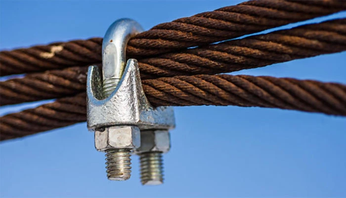 U bolt clamp for power and telecommunication line