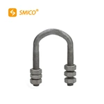 U bolt clamp for power and telecommunication line