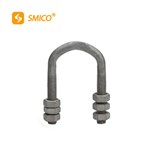 U bolt clamp for power and telecommunication line