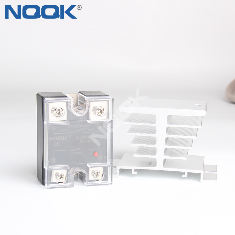 NKDH8023DD3 40A 220v DC to 480V AC Single Phase switching at zero crossing solid state relay