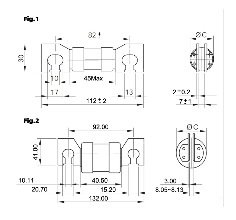 400A J type fuse link IEC60269