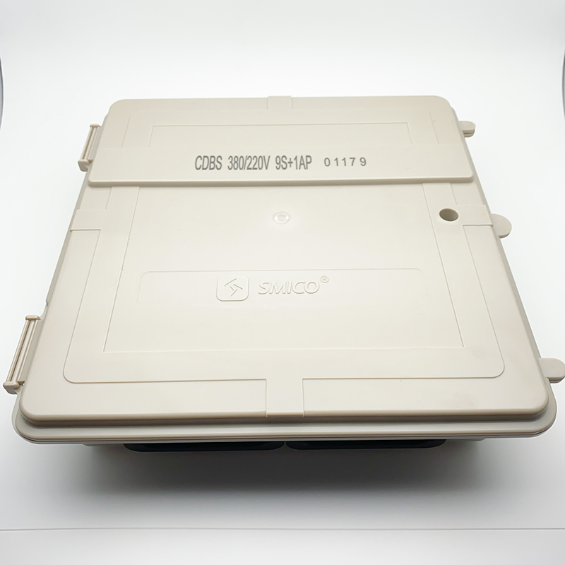 Junction box sealed connections in low voltage aerial network connections cdbs-tsc