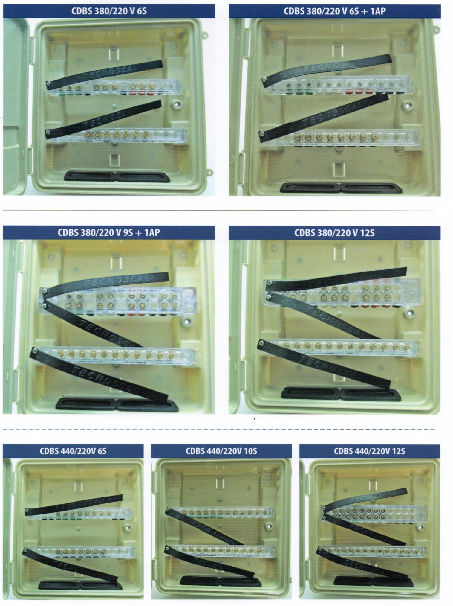 Junction boxes with sealed bars