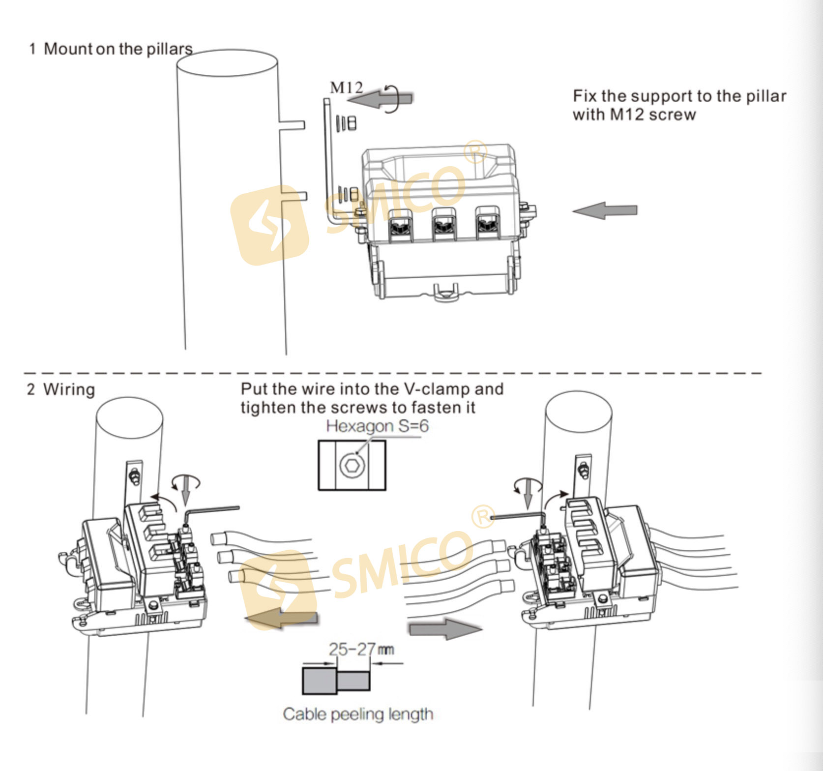 Outdoor pole mounted load break switch