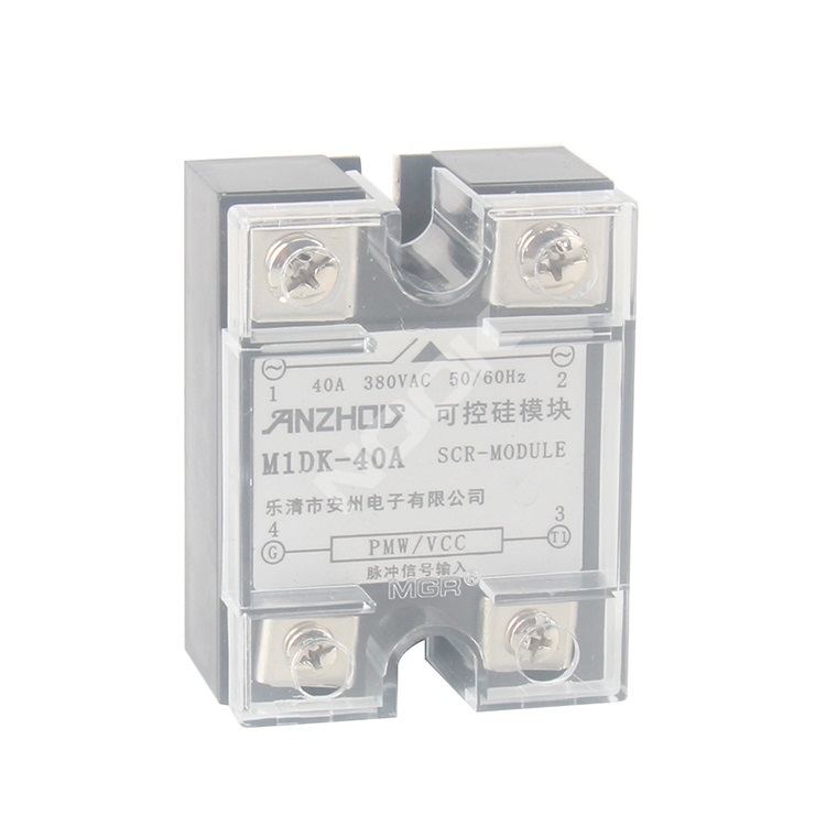 ANZHOUDZ SCR module M1DK-40A 40A 380VAC SCR MODULE Solid State Relay for bottle blowing gas oven