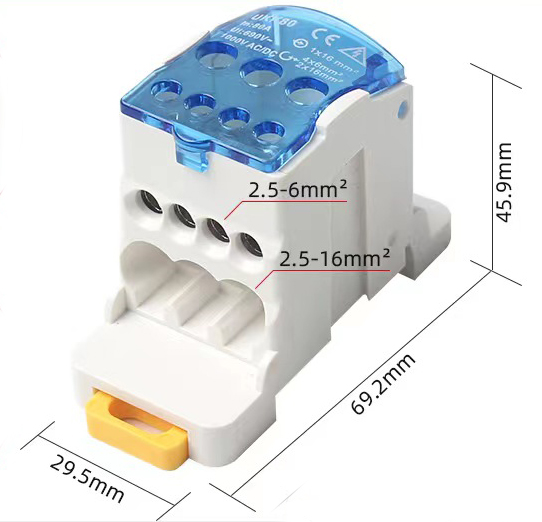 Terminal Block Box UKK 125A Din rail