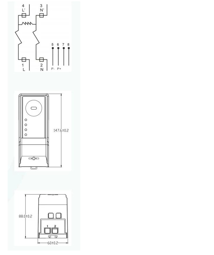 GSD7666- DG2 Single-phase DIN-rail Prepayment Energy Meter