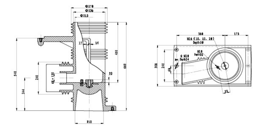 40.5kv High Voltage Switch Cabinet Center Cabinet Contact Box So1a-40.5