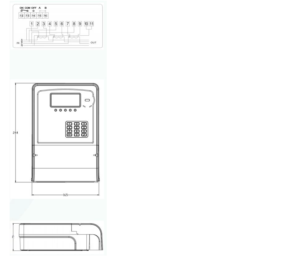 GST7666-CT1 Three-phase CT-connection Smart Energy Meter