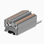 Din rail terminal block connector
