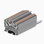 Din rail terminal block connector