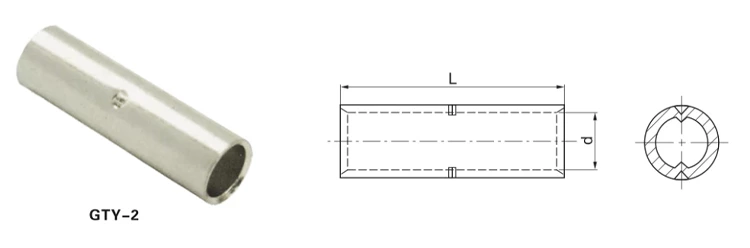 GTY-2 Type copper link electrical wire copper cable connector
