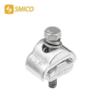 Parallel groove clamps for bare neutral messenger and grounding
