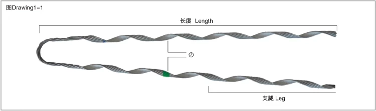 Preformed Conductor Tension Set ADSS cable fittings dead end guy grip tension clamp