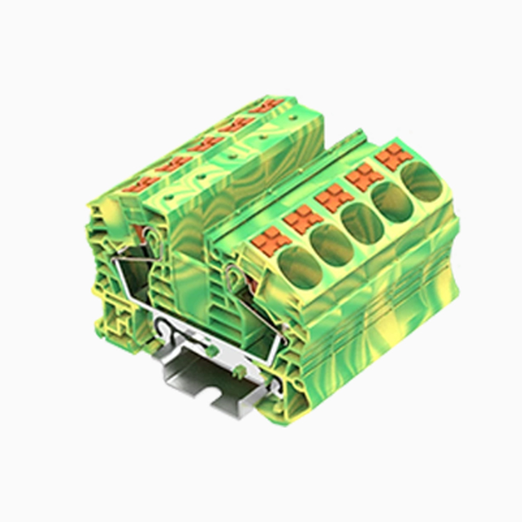 PT16-2-PE push in spring guide rail terminal