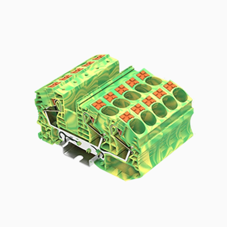 PT16-3-PE push in spring guide rail terminal