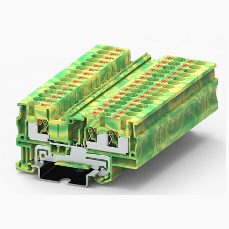 PT4-3-PE push in spring guide rail terminal