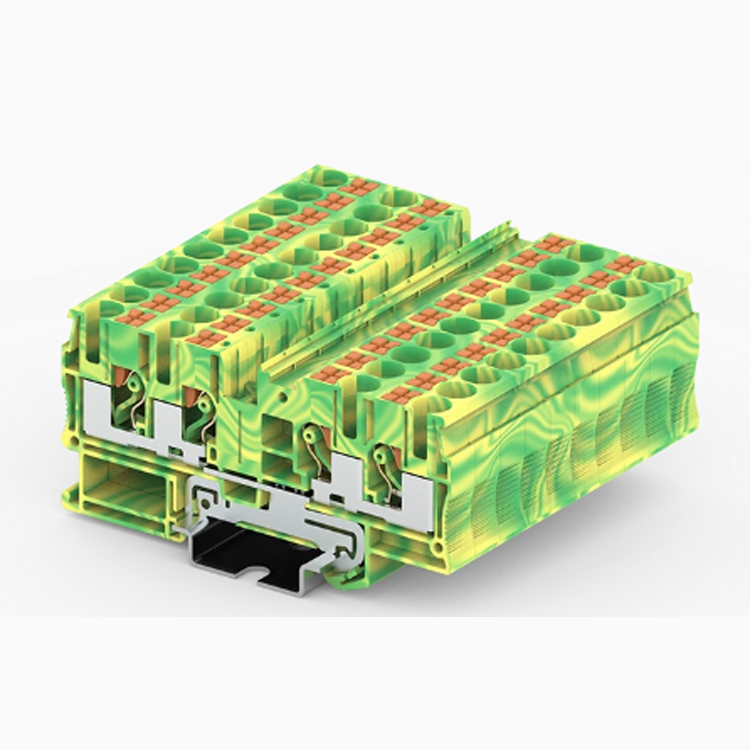PT6-4-PE push in spring guide rail terminal