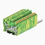 PTS2.5-2-PE push in spring guide rail terminal