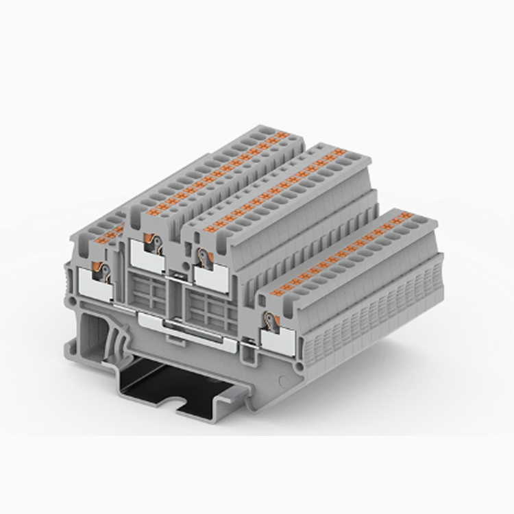 Rail mounted terminal blocks