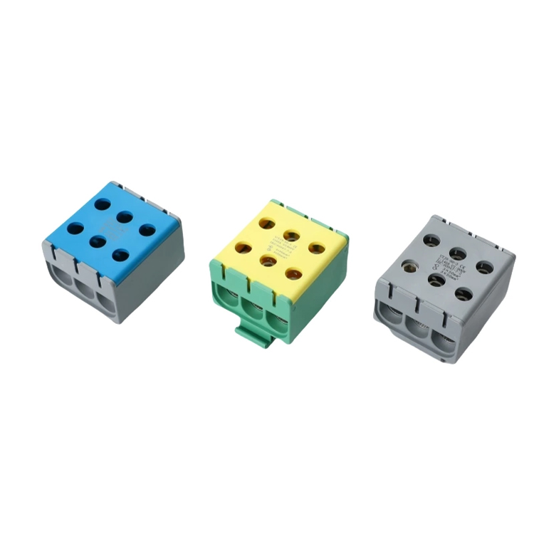 SOT5-50-3 Large Power Distribution Electric Aluninum Din Rail Busbar Screw Connection Terminal Blocks 350mm2