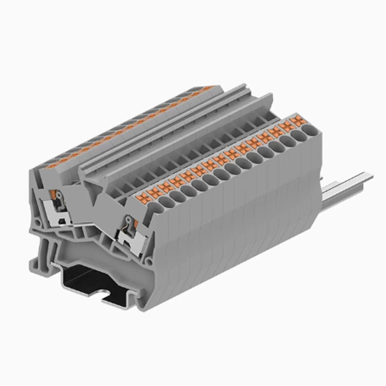 Spring quick wiring DIN rail TPS2.5-2-G