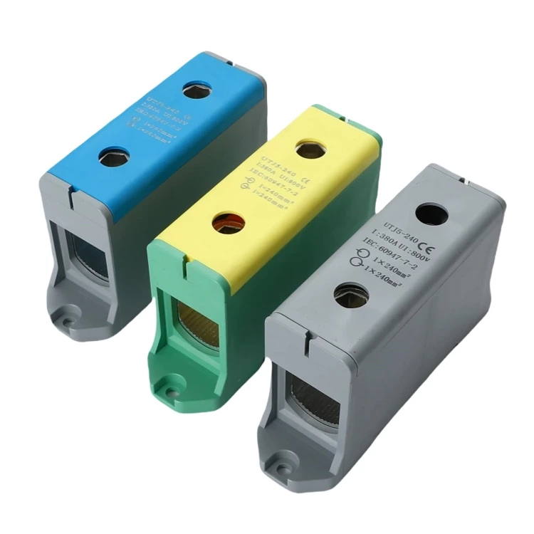 Wire Connector Aluminum Industrial Disteibution Terminal Blocks Thread Type SOT5-240 For Al/Cu Connector 240mm2