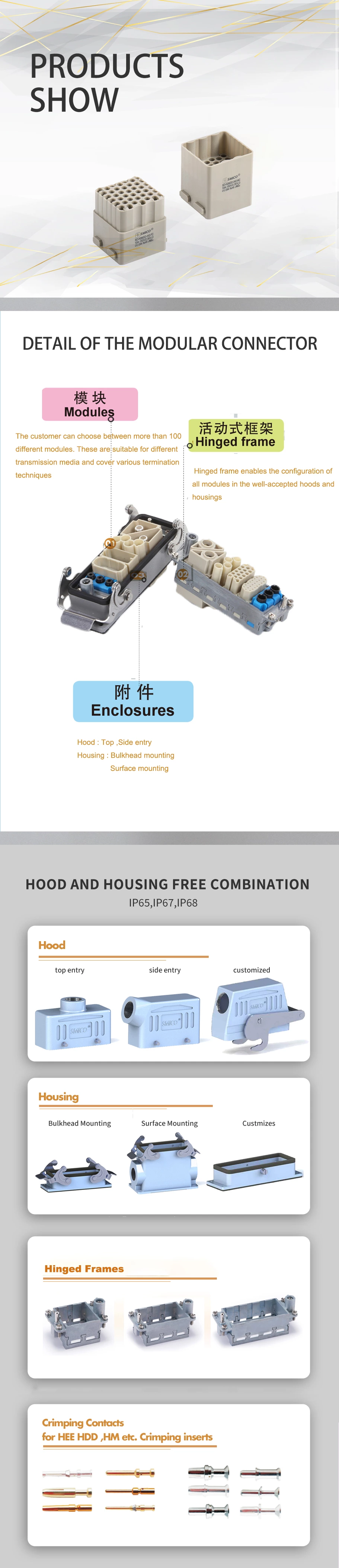 09140423001 H2MDD 42 pins female Heavy Duty Connector
