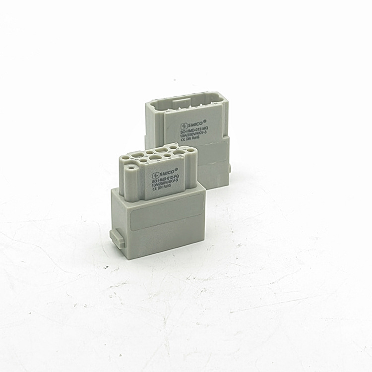12 pins HMD-012-MQ male heavy duty connector Quick Lock module termination